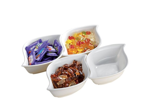 Schalen-Set JOLIE, Porzellan, weiß, glatt, 4er Set