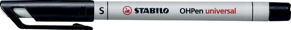 Folienstift OHPen universal, Strichstärke S - 0,4 mm, non-permanent/wasserlöslich, nachfüllbar, schwarz
