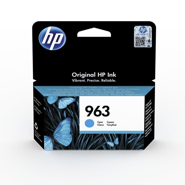 Tintenpatrone 963, für HP Drucker, ca. 700 Seiten, cyan