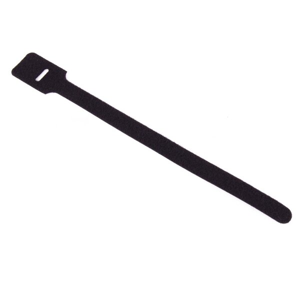 Kabelklettverschluss Addit 003, wiederverwendbar, 250 x 12 mm, 10 Stück, schwarz