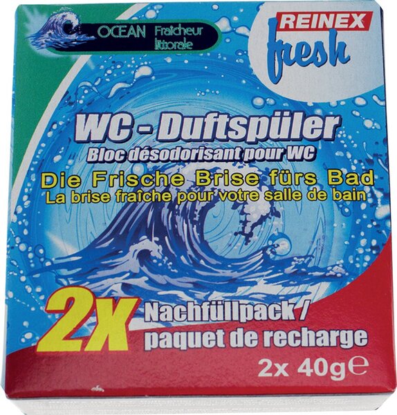 WC-Duftspüler Nachfüllung Ocean, 2er Pack, passend für Duftspüler 1044,1045,10709
