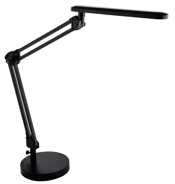 LED-Tischleuchte, schwarz, Doppelgelenkarm, Standfuß, Lebensdauer Leuchtmittel 30.000 Stunden, 20 LEDs, 7W