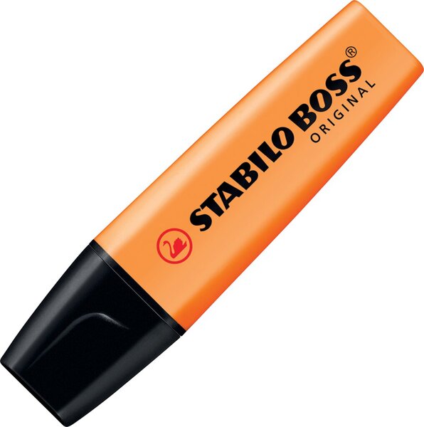 Textmarker BOSS® ORIGINAL, Keilspitze, Strichstärke 2 + 5 mm, orange