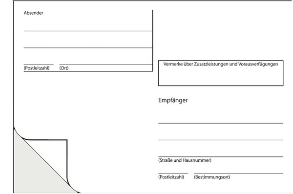 Adressetiketten A6 quer, 140 x 97 mm, weiß, 100 Etiketten, Aufdruck, selbstklebend, lose