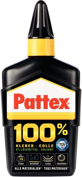 Alleskleber Pattex 100%, 100g Tube, stark unter allen Bedingungen, innen und außen