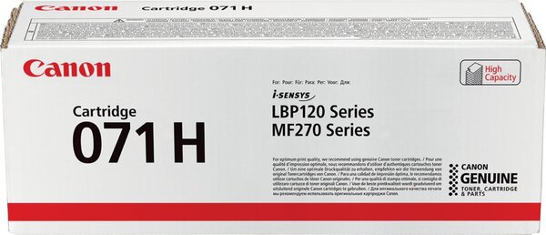 Toner Cartridge 071 H, für Canon Drucker, High Capacity, ca. 2.500 Seiten, schwarz