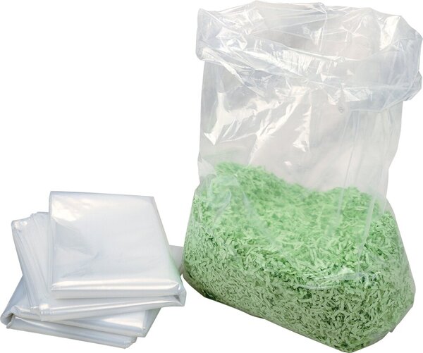 Plastikbeutel für Aktenvernichter B34, Mehrweg, transparent
