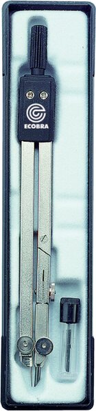 Einsatzzirkel mit Kniegelenk, ideal für den Schulalltag, silber