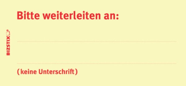Haftnotizen gelb, 75 x 35 mm, "Bitte weiterleiten an...", 100 Blatt pro Block