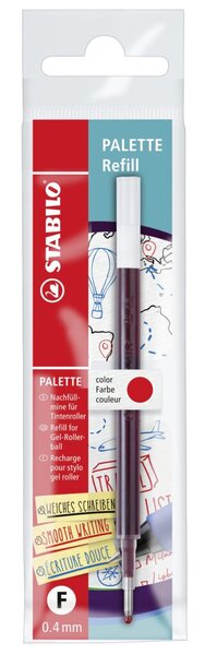 Nachfüllmine Palette, Strichbreite 0,4 mm (F), Gelschreibspitze, rot