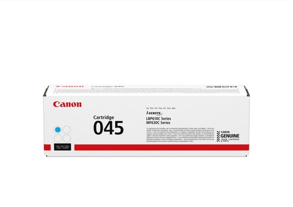 Toner Cartridge 045, für Canon Drucker, ca. 1.300 Seiten, cyan