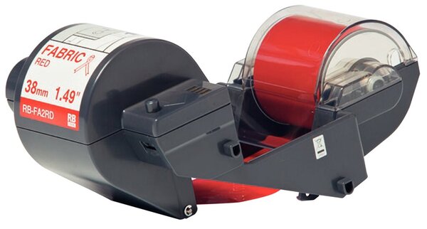 Textilfarbband, RB-FA2RD, 38 mm breit / 300 m lang, rot, für Tape Creator TP-M5000N