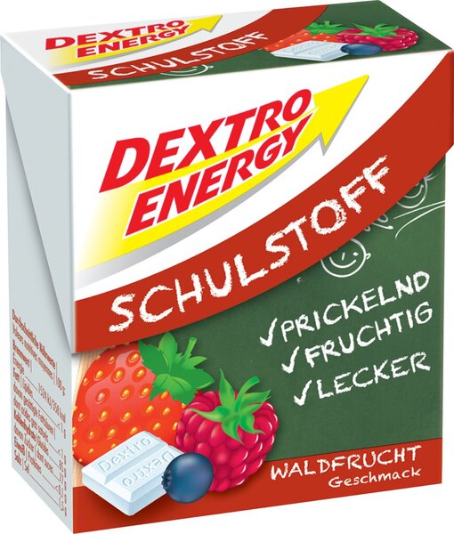 DEXTRO ENERGIE Schulstoff, Waldfrucht, Dextrosetäfelchen, 50 g