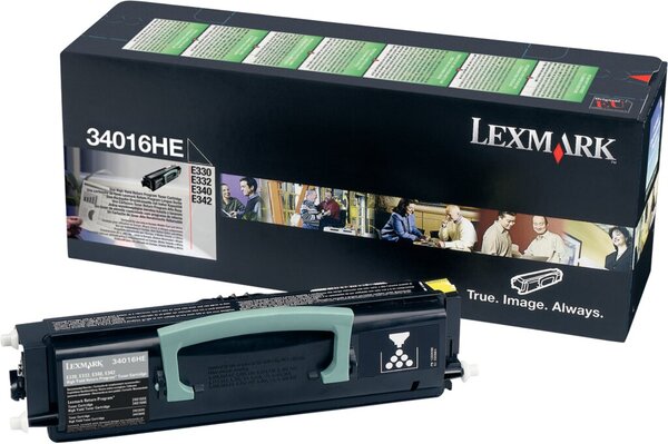 Rückgabe-Druckkassette 34016HE, für Lexmark Drucker, ca. 6.000 Seiten, schwarz