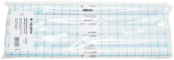 Schutzfolie 3 m x 40 cm, selbstklebend, Packung à 5 Rollen