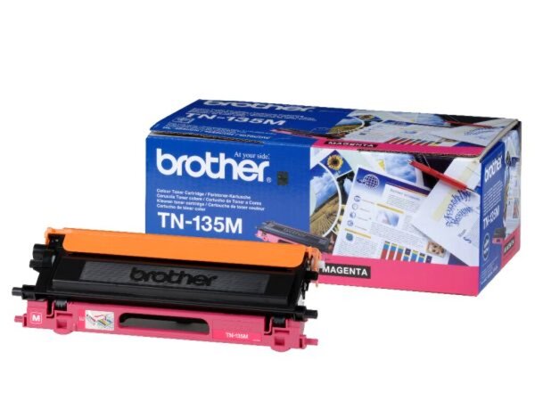 Toner TN-135M, für Brother Farblaserdrucker, ca. 4.000 Seiten, magenta