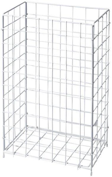 Gitterabfallkorb, 65 Liter, Metall, weiß, (H x B x T) 630 x 410 x 255 mm