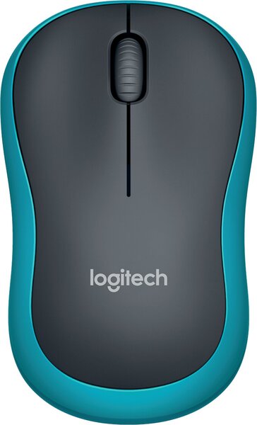 Wireless Mouse M185, kabellose Plug&Play-Verbindung, USB-Anschluss, Nano-Empfänger, blau