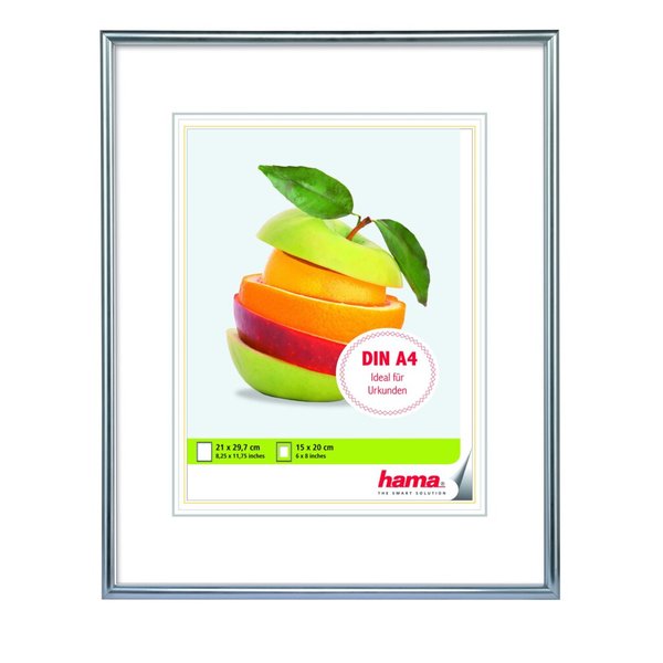 Bilderrahmen Sevilla, Kunststoff, (H x B) 21 x 29,7 cm, silber