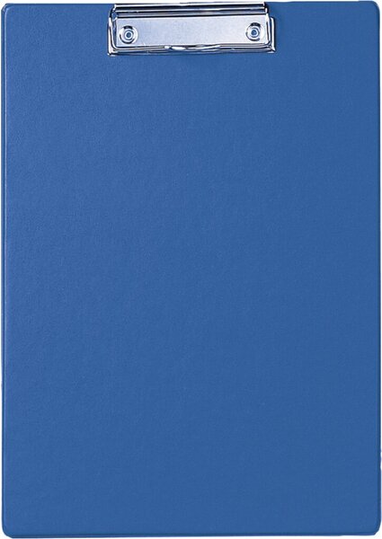 Klemmbrett, DIN A4, Karton mit Folienüberzug, blau