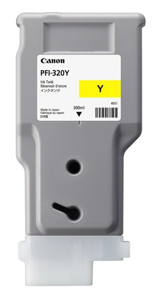 Tinte PFI-320Y, für Canon Drucker, 300 ml, gelb