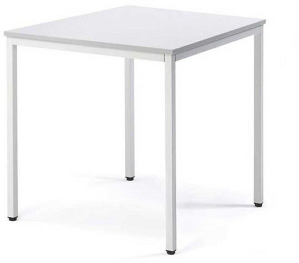 Mehrzwecktisch, 800 x 800 mm, Höhe 720 mm, Tischplatte: 19 mm, lichtgrau / lichtgrau