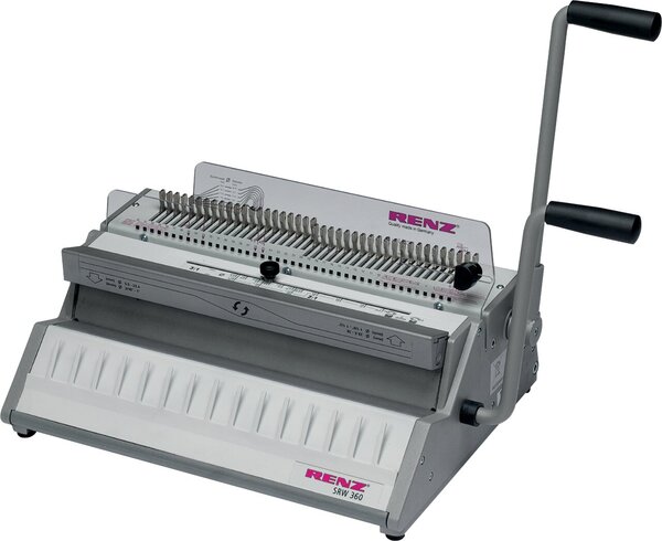 RENZ SRW 360 Stanz & Bindemaschine für Drahtkammbindung