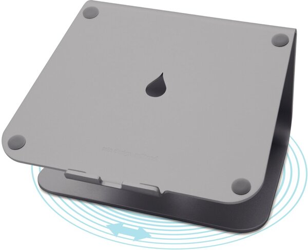 Laptop Stand mStand360, grau, mit 360 Grad drehbarer Fläche