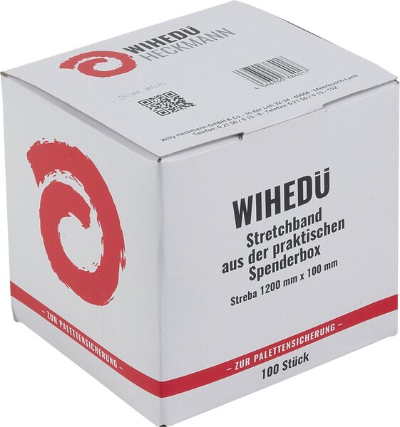 Stretchband in Spenderbox, 1200 x 100 mm, zur Palettensicherung, 100 Stück