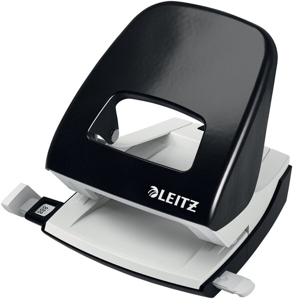 Locher New NeXXt schwarz, Stanzleistung: 30 Blatt, mit Anschlagschiene
