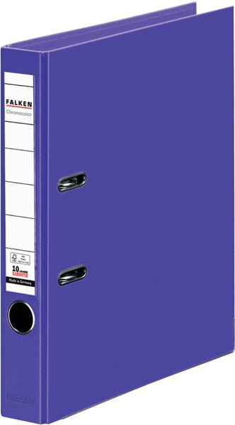Ordner Chromocolor, DIN A4, PP, 50 mm, schmal, auswechselbares Rückenschild, violett