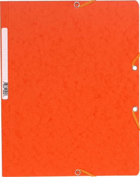 Eckenspannmappe, DIN A4, ohne Klappen, Fassungsvermögen: 250 Blatt, 320 x 240 mm, orange