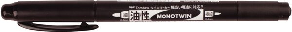 Fineliner MONO twin, Doppelspitze, Strichstärek 0,8/0,4 mm, Schreibfarbe schwarz, wasserfeste Tinte/permanent