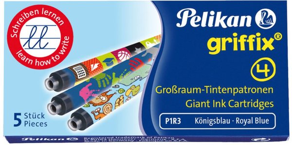 Tintenpatrone griffix 400GTP, 5 Motive, königsblau
