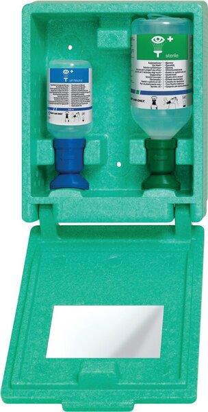 Augen-Notfallstation, Wand Box, staubdicht, mit Spiegel