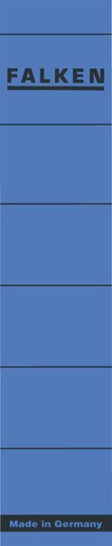 Rückenschild, kurz/schmal, 190 x 36 mm, 10 Stück, blau