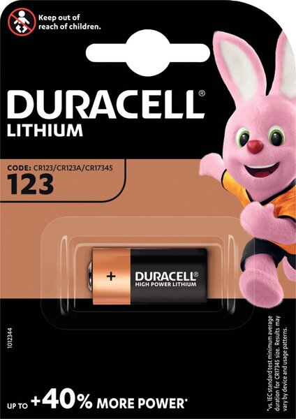 Batterie Lithium, CR123A, Photo, 3V, 1400 mAh, 1 Batterie