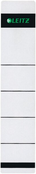 Rückenschild, selbstklebend, kurz/schmal, 192 x 39 mm, grau, 10 Stück