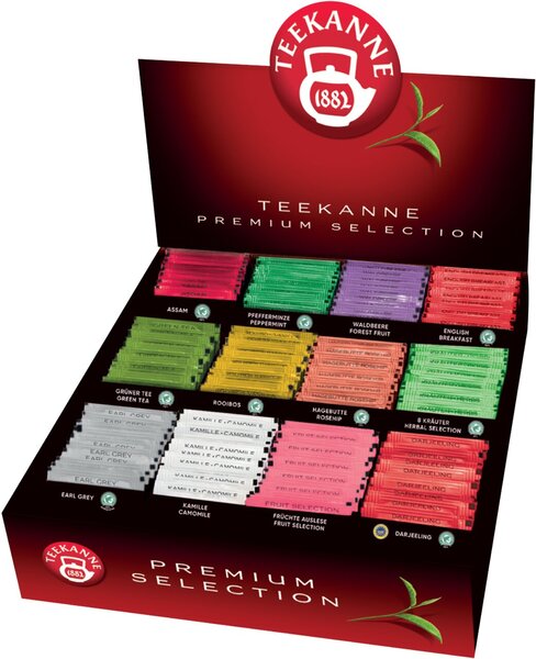 Gastro Premium Sortimentsbox, 12 Sorten, Kräuterteemischung, Box à 180 Teebeutel