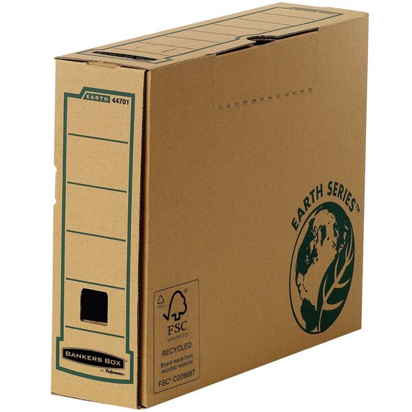 Archivschachtel, DIN A4, 80 mm, braun, 83 x 254 x 319 mm