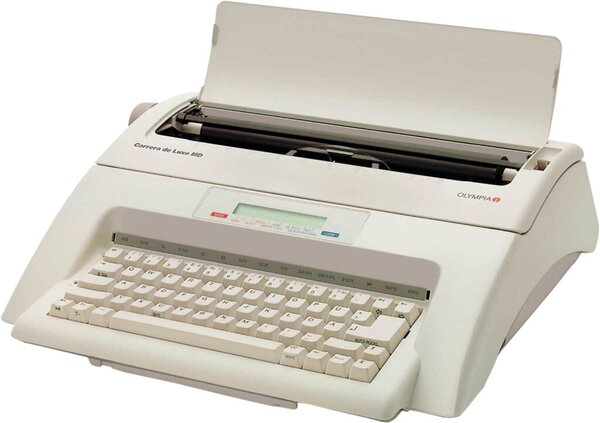 Schreibmaschine - Carrera de Luxe MD, mit Display, 11 Zeichen / Sekunde, Schriftteilung 10/12/15