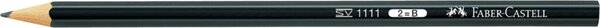 Bleistift 1111, Härtegrad B, Schaftform Sechskant, Schaftfarbe schwarz