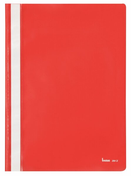 Schnellhefter, DIN A4, dokumentenecht, PP-Folie, transparenter Deckel, 230 x 310 mm, rot