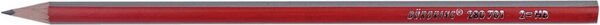 Bleistift, Härtegrad HB, Schaftform Dreikant, Schaftfarbe rot, 12 Stück