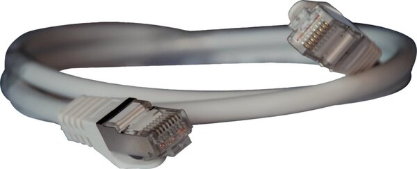 Patchkabel CAT 6A S/FTP, 1 m, weiß