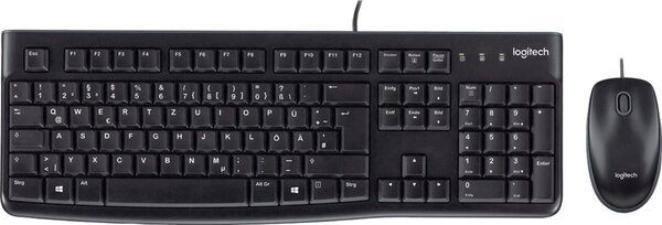 Maus/Tastatur Desktop MK120, kabelgebunden, schwarz