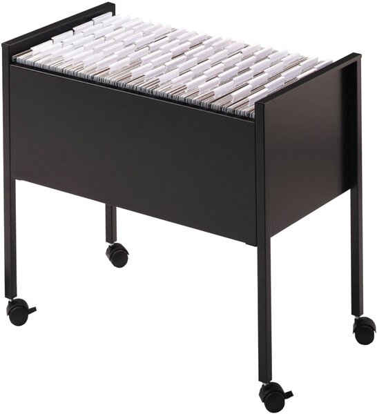 Hängewagen Economy Mappenboy, 80 Mappen für DIN A4, Maße: (H x B x T) 592 x 655 x 368 mm, schwarz