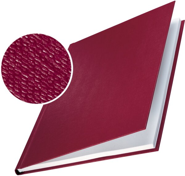 Bindemappen impressBIND Hard Cover für DIN A4, Rücken: 7,0 mm, in Leinenoptik, für 70 Blatt, Inhalt: 10 Stück, rot