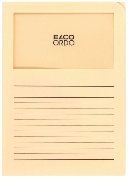 Organisationsmappe Ordo classico, DIN A4, Sichtfenster 180 x 100 mm, liniert, hellchamois