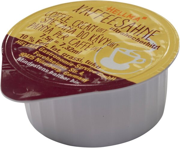 Kaffeesahne, 10 % Fett, 240 Portionen à 7,5 g, ultrahocherhitzt